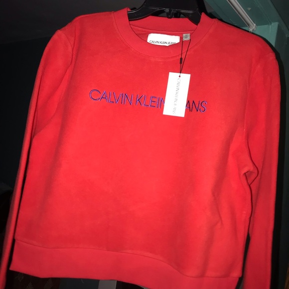 New Calvin Klein fleece crewneck - Picture 2 of 3